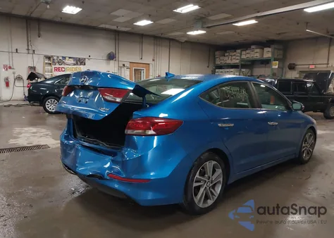 2017 Hyundai Elantra Limited z USA, uszkodzony, nr VIN 5NPD84LFXHH093397